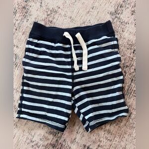 GAP Blue and White Striped Shorts with Elastic Waistband 12-18 months